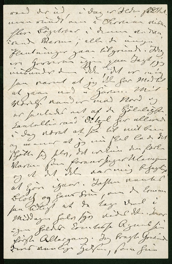 Brev fra H.C. Andersen til Dorothea Melchior (18/08-1868)